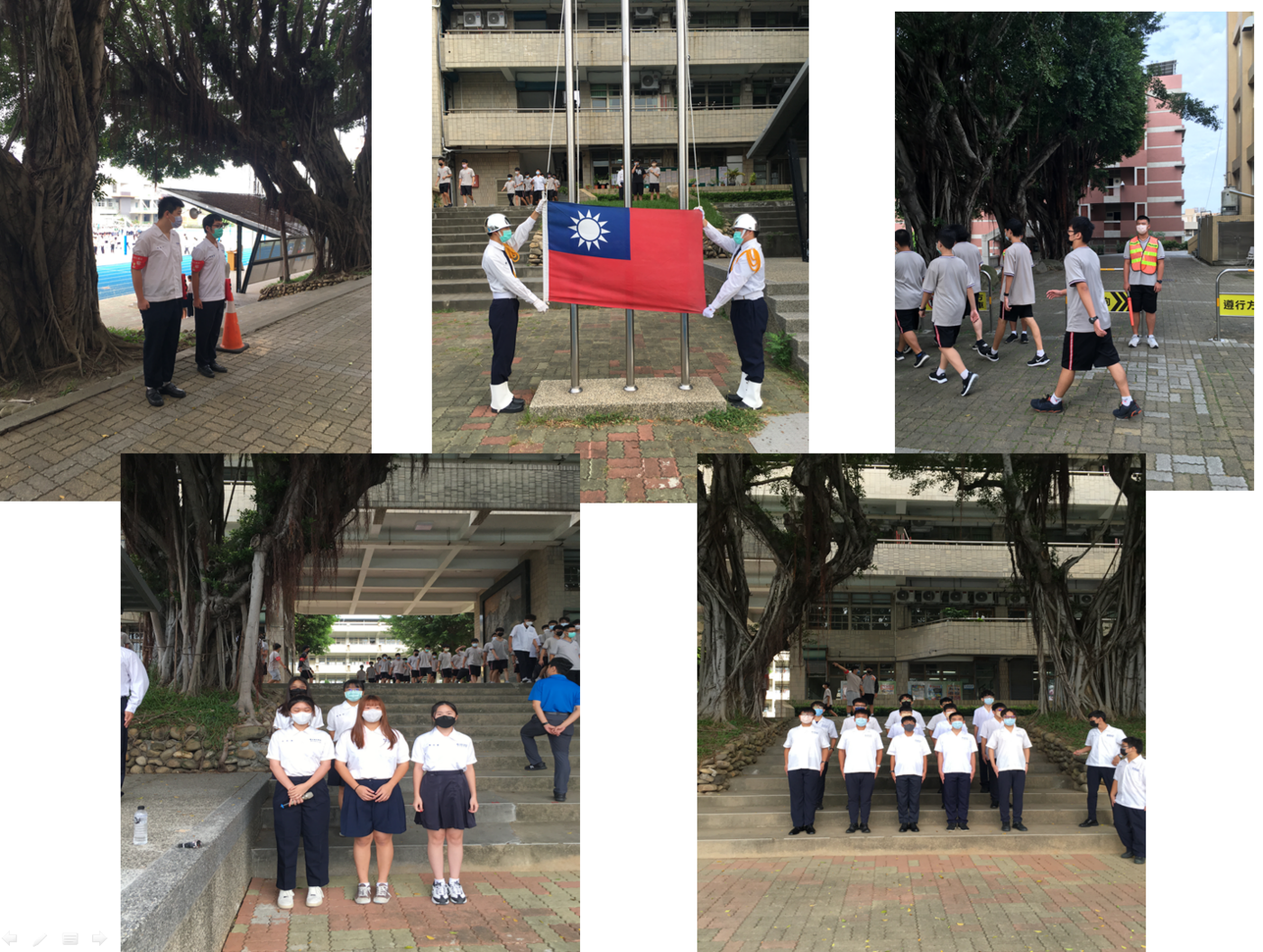 111-1學期學生服務志工隊朝會值勤圖片