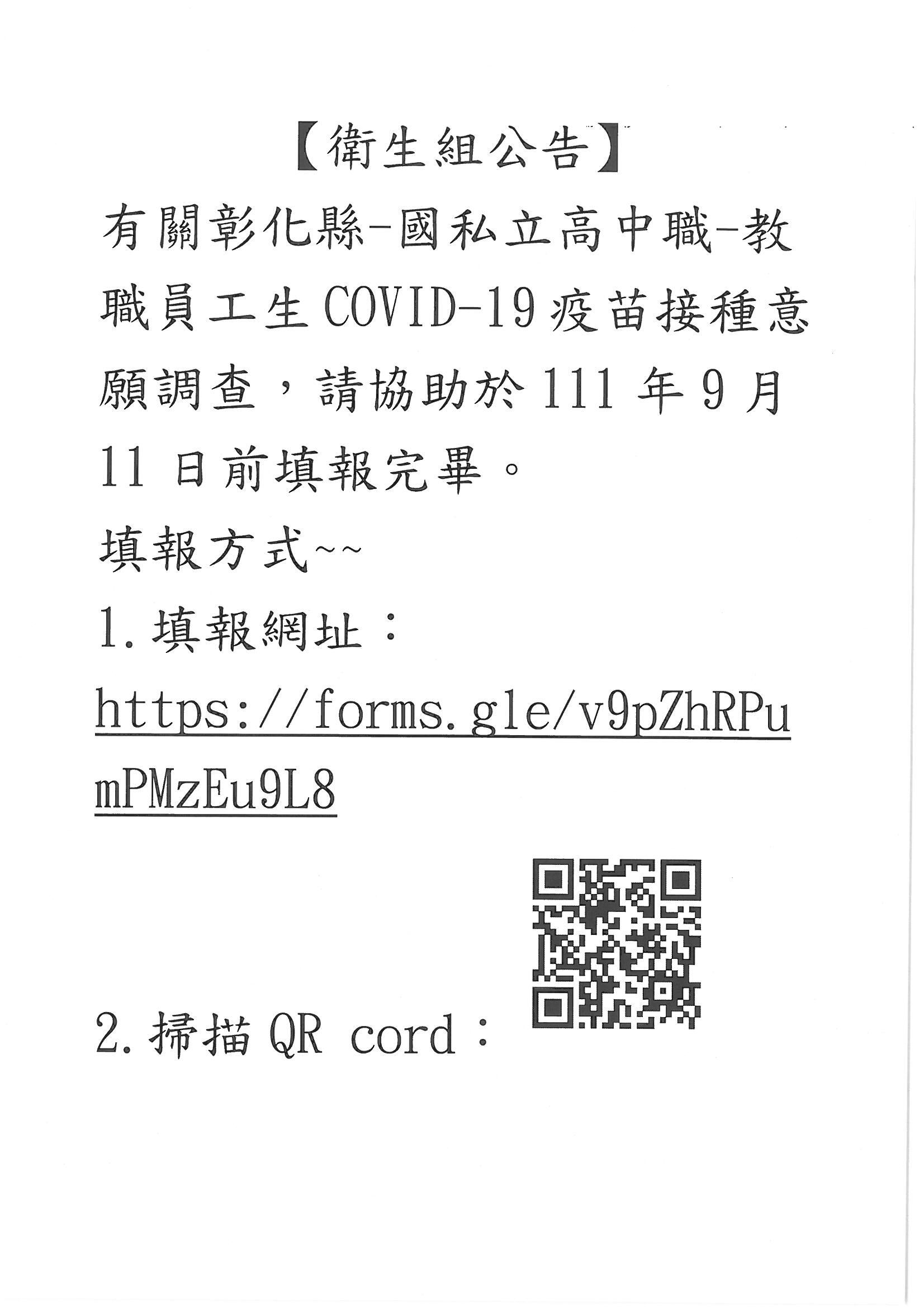 意願調查